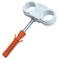 pipe clip with hanger screw